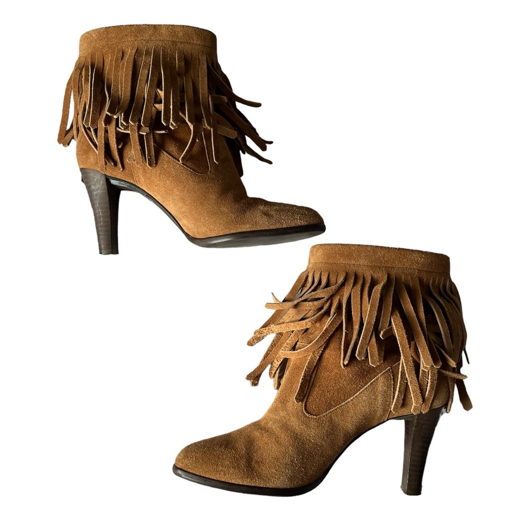 Meda genuine leather fringe western boots size 7US - Picture 4 of 11